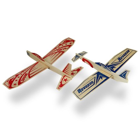 PAUL GUILLOW Super Hero Glider Plane Balsa Wood Natural 2 pc 42PDQ